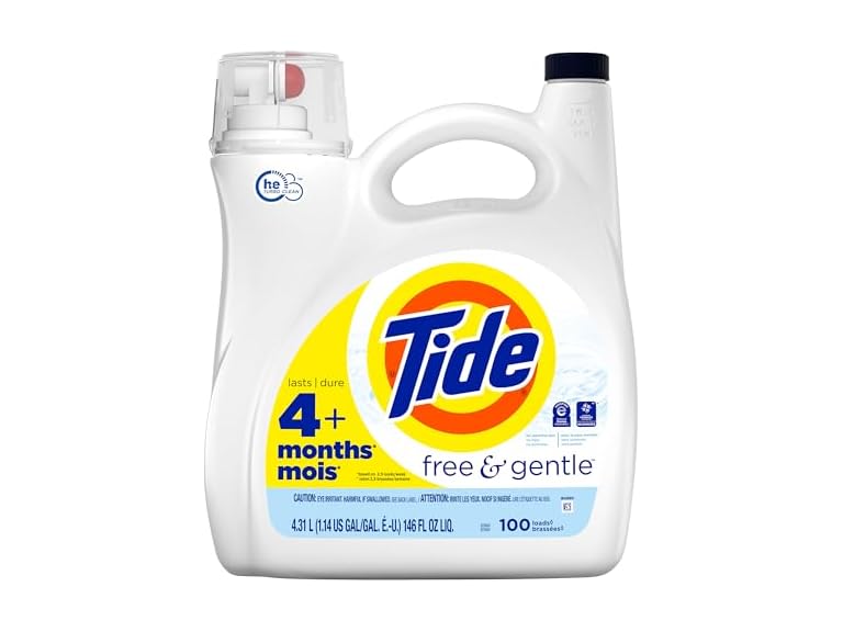 Tide Free & Gentle Detergent, 146oz