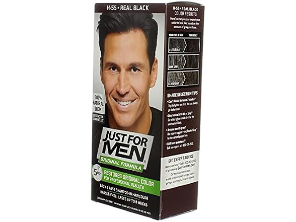 Just For Men Hair Color H55 Real Black
