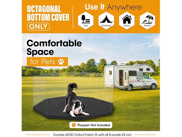 Artmalle 600D Oxford Octagonal Bottom