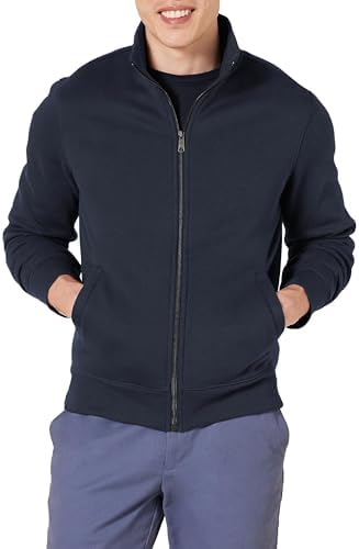Amazon Essentials Mens Mock Neck Fleece Zip Up Sweatshirt