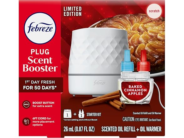 Febreze Plug Air Freshener Starter Kit Cinnamon