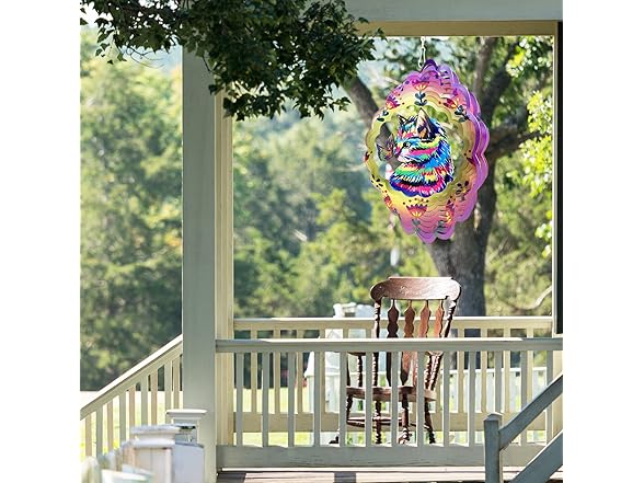 GOTOME Cat Wind Spinners Metal Gifts