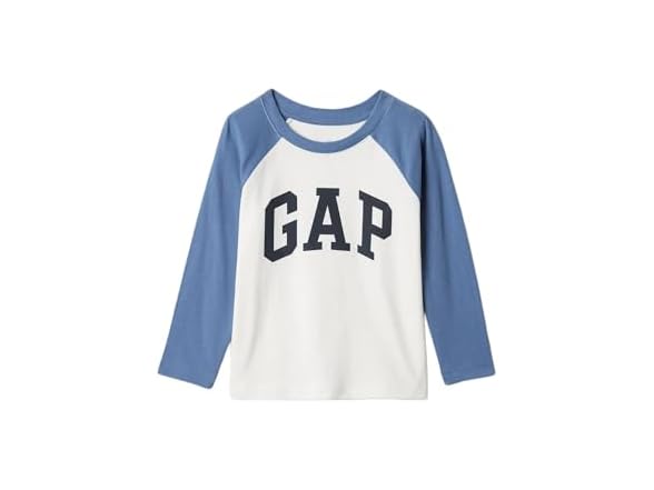 GAP Boys Long Sleeve Logo Raglan Tee Uniform