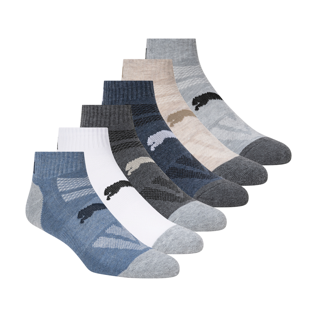 PUMA Men's 12-Pairs Quarter Crew Socks - Gallery 10