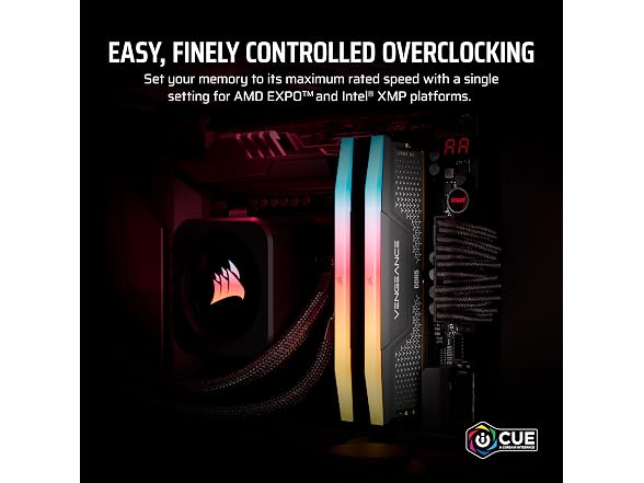 CORSAIR Vengeance RGB RS DDR5 RAM 32GB (2x16GB)