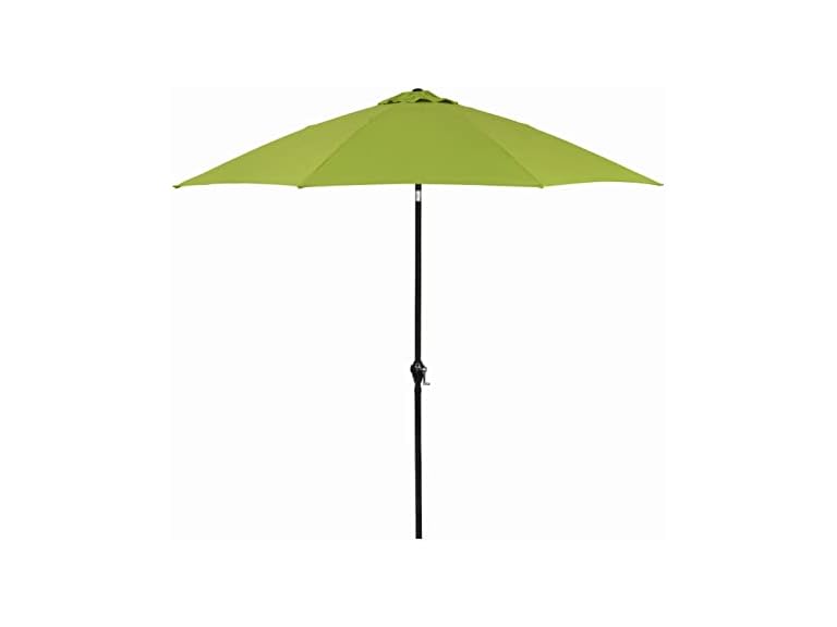 Sunline 9 ft Patio Umbrella with Crank & Push Lime