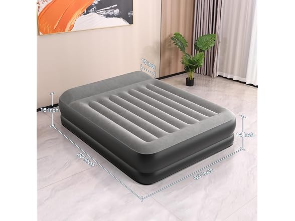 Ezyrest Queen Air Mattress w/ Pump