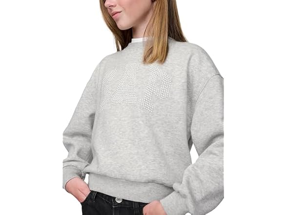 GAP Girls Logo Crew Sweatshirt