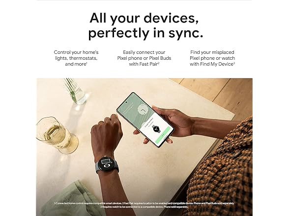 Google Pixel Watch - Android Smartwatch with Fitbit Activity Tracking - Heart Rate Tracking Watch Polished Silver Stainless Steel case with Charcoal Active band - WiFi (Open Box)