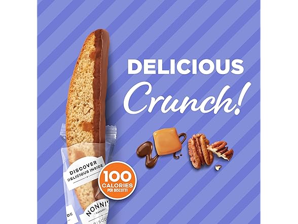 8CT Nonni's Turtle Pecan Biscotti