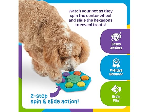 Brightkins Spin & Seek Hexagon Treat Puzzle