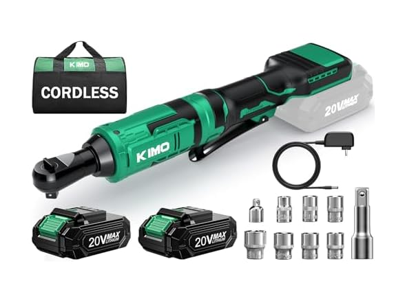 KIMO 20V Cordless Ratchet Wrench 3/8