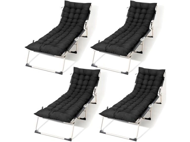 4 PC Chaise Lounge Chair Cushions