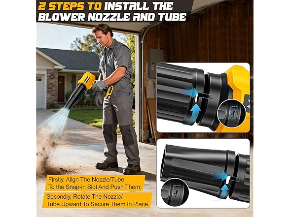 TAIRDA Leaf Blower DeWalt 20V Tool Only