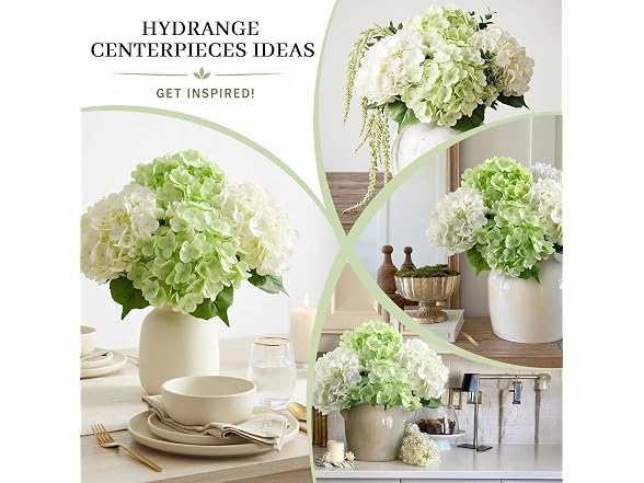 NINTYNINE Hydrangea Artificial Flower 4pc