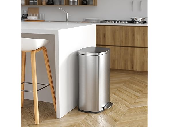 iTouchless Step 2.0 Technology SoftStep Combo Trash Can Set
