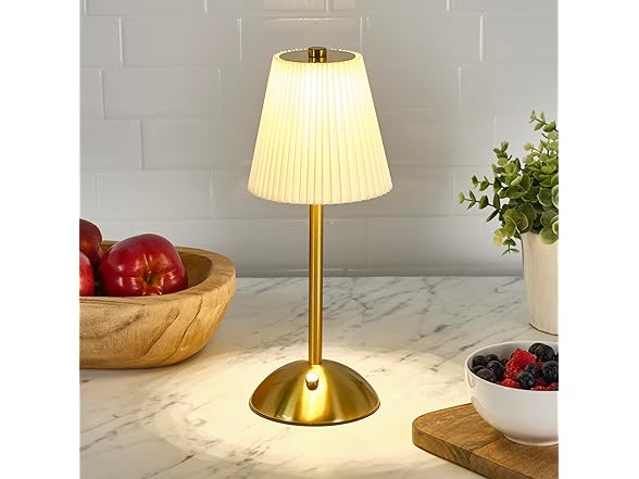 Elements 11.6" Gold LED Table Lamp