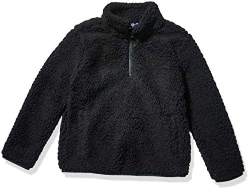 Amazon Essentials Toddler Girls' Sherpa Fleece Quarter-Zip Jacket