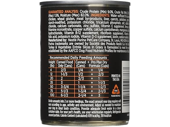 1CT Nestle Purina Petcare 13 oz Pro Plan for Adult Dogs