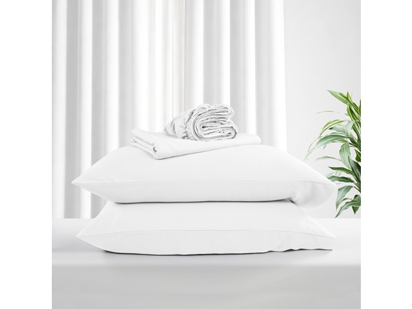 Kathy Ireland Lyocell & Linen Cotton 4PC Sheet Set