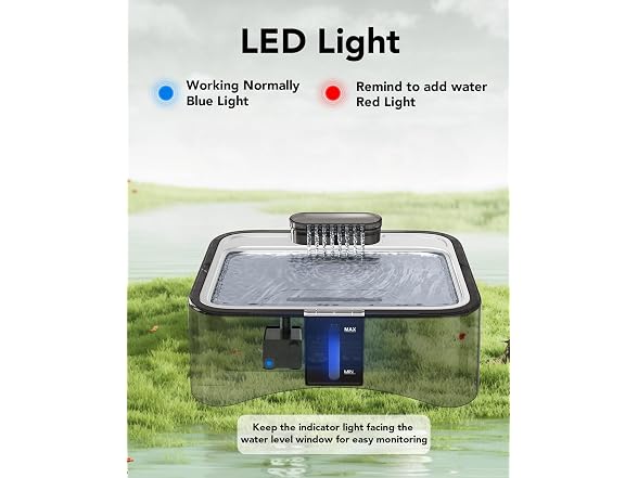 UPSKY 8.5L Elevated Dog Water Fountain