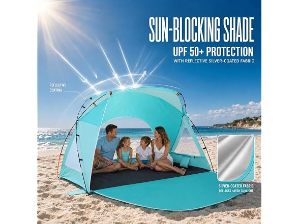 Etto UPF50+ Portable Beach Tent Canopy