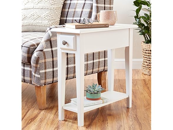 Frenchi Home Furnishing 24'' Tall End Table with Storage