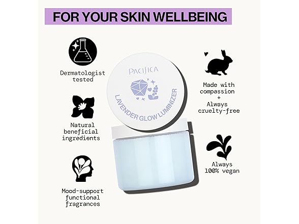 Pacifica Lavender Glow Shimmering Body Jelly