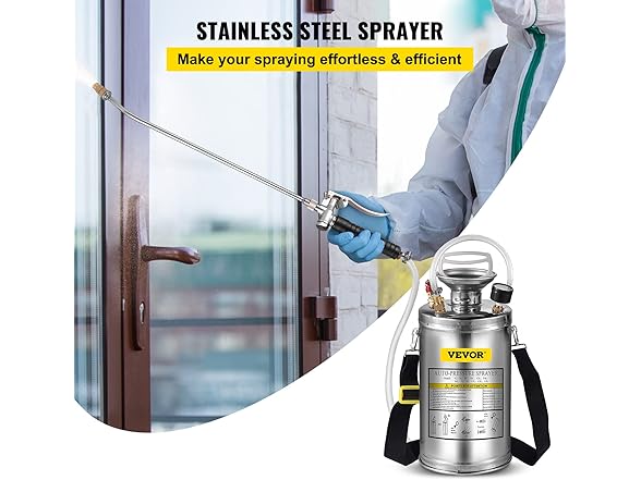 VEVOR 1.5Gal Stainless Steel Sprayer