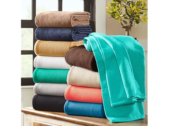 Superior King Waffle Weave Cotton Blanket