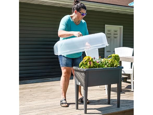 Sunnydaze Self-Watering Raised Garden Bed