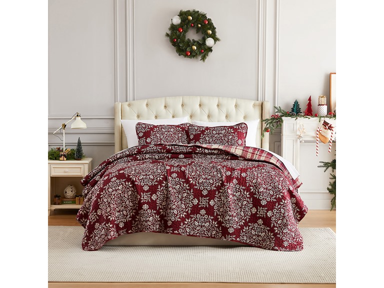Christmas Carol Oversized Quilt Set Holiday Collection