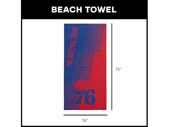 PHILADELPHIA 76ERS NBA Jacquard X Inches