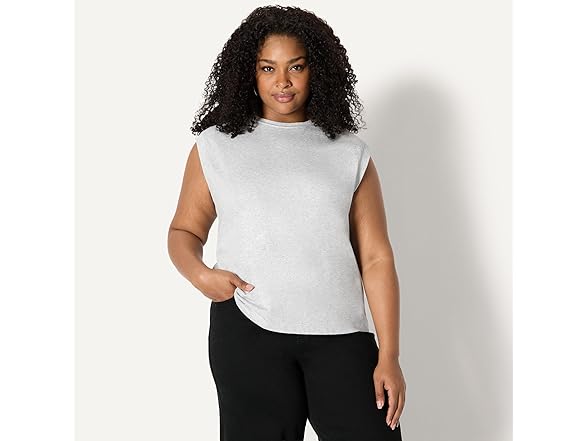 Women's Relaxed-Fit Cotton Muscle Tee