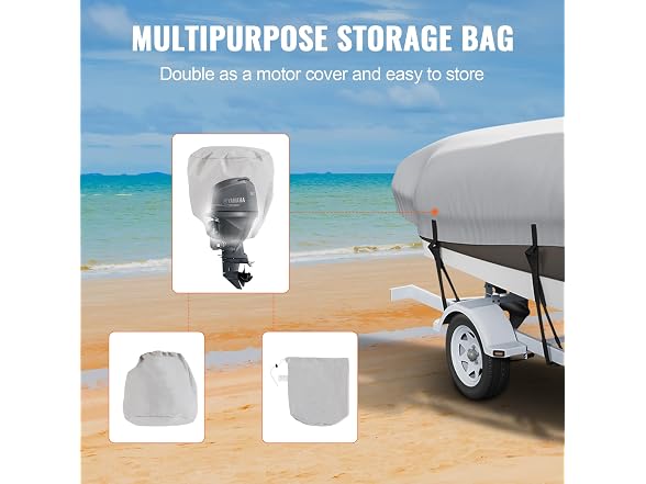 Boat Cover, 17'-19' Trailerable Waterproof Boat