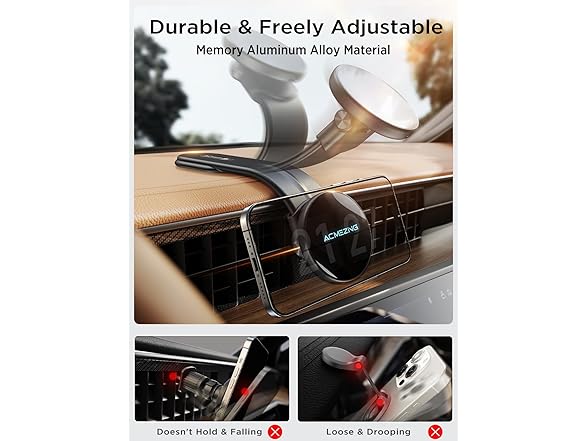 ACMEZING 15W Magsafe Car Mount Charger