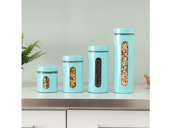4Pc Or 8Pc See-Through Canister Sets