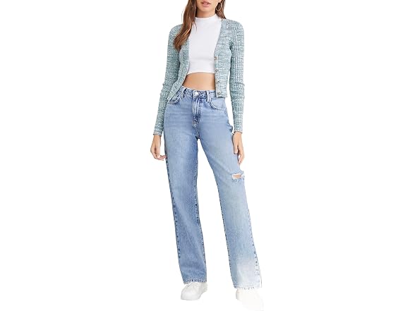 Forever 21 (S) Marled Cardigan Sweater Green