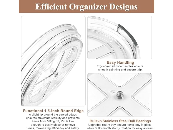 Clear Lazy Susan Organizer