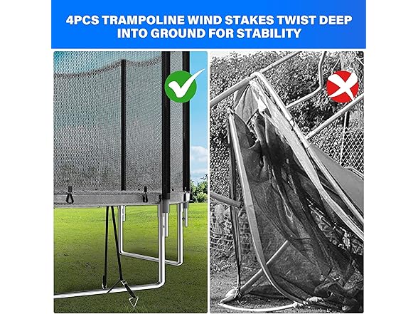 YSSOA 12FT Recreational Trampoline w/ Safety Enclosure