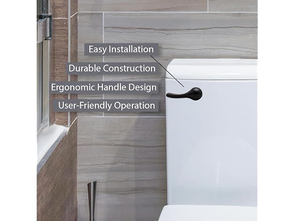 Westbrass R4142-2-62 Front Mount Toilet Tank Lever