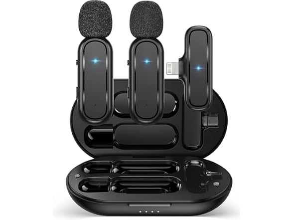 HCZ Wireless Lavalier Microphone for iPhone/iPad