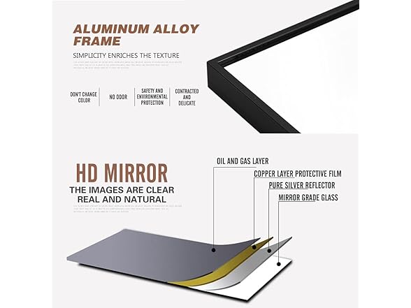 Poshions Full Length Mirror 65''22''