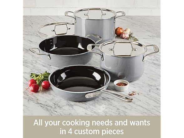 All-Clad FusionTec Ceramic Soup Pot 4 Quart 