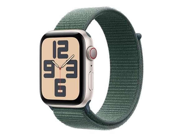 Starlight Aluminum Case with Lake Green Sport Loop
