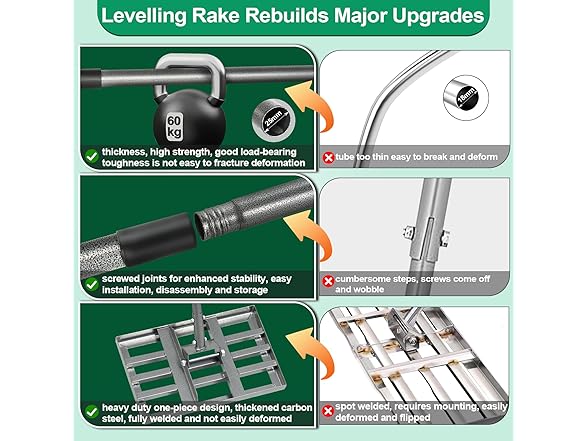 Heavy Duty Yard Leveling Rake