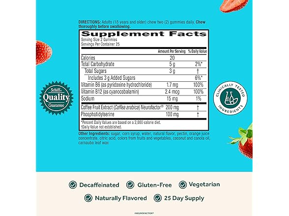 NEURIVA Plus Brain Gummies 50ct