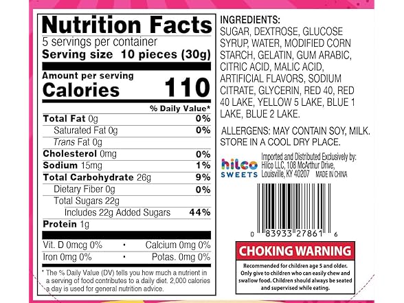 1PK Cosmic Sour Gummy Ring Candies, 5.5 oz.