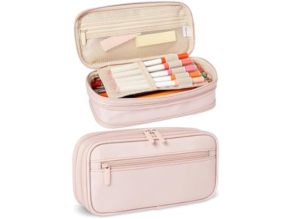 Amazon Basics Large Capacity Pencil Case