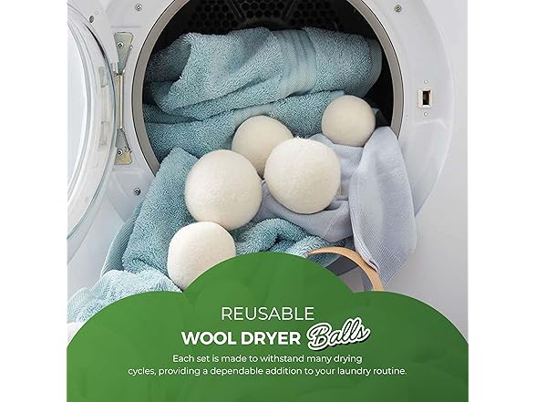 Pursonic Laundry Wool Dryer Balls